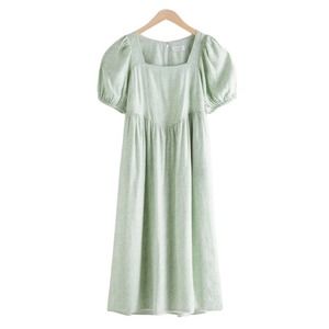 & Other Stories Light Green Midi Dress